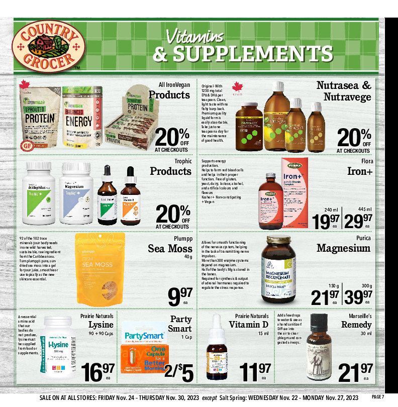 Vitamins & Supplements