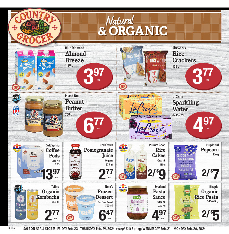 Country Grocer Flyer for Cedar Country Grocer