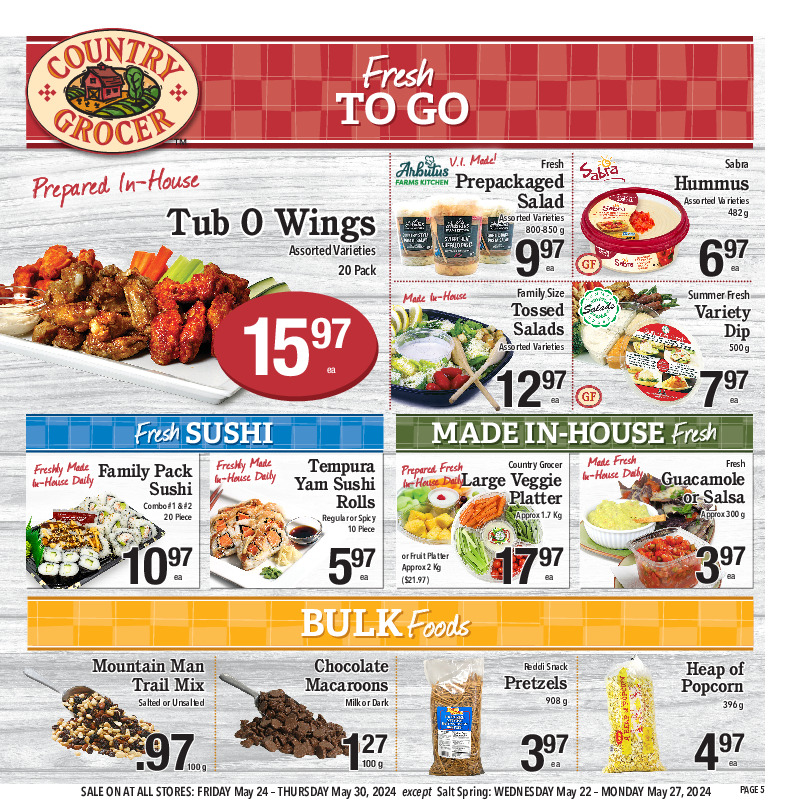 Country Grocer Flyer for Ladysmith - Groceries on Sale This Week