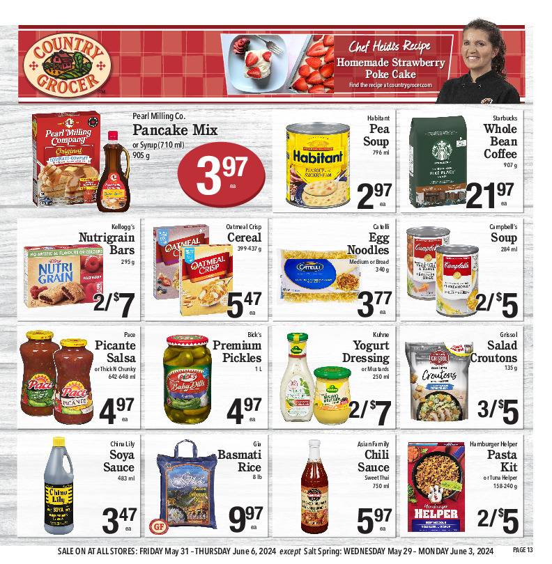 Country Grocer Flyer for Nanaimo Chase River - Groceries On Sale This Week