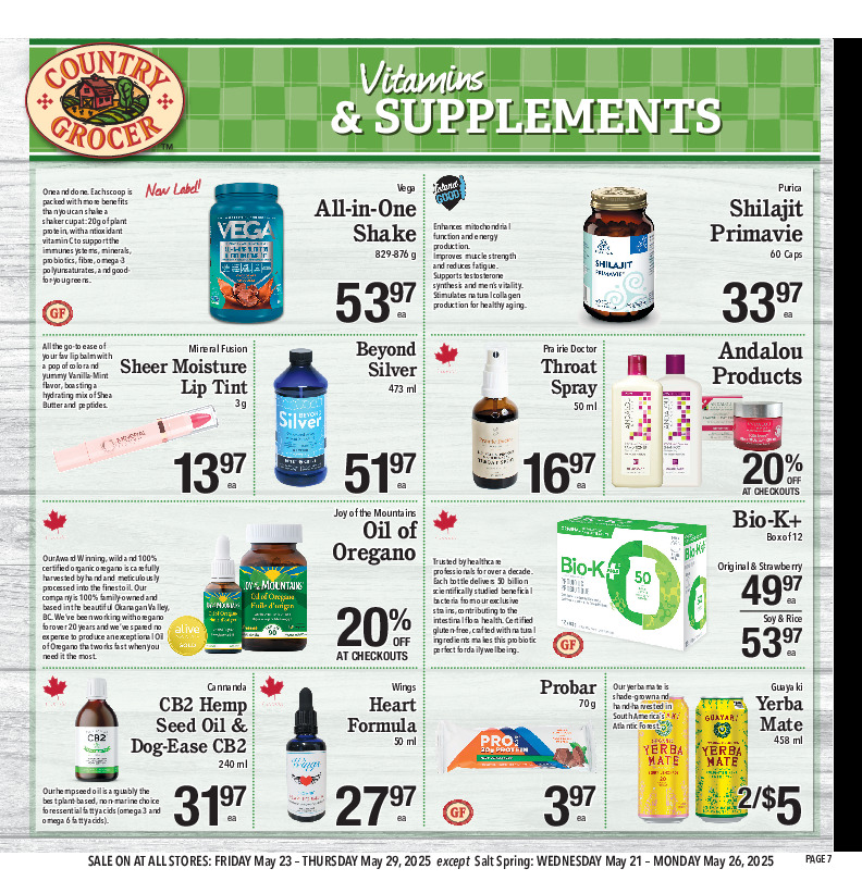 Vitamins & Supplements