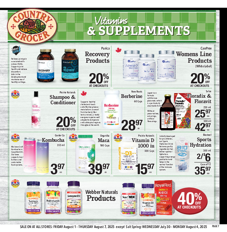 Vitamins & Supplements