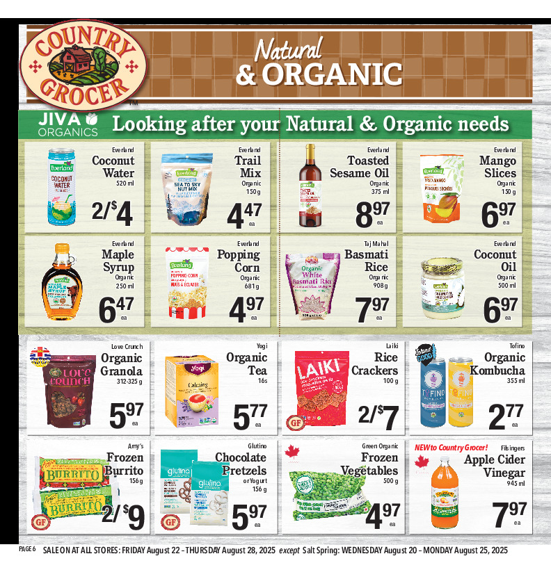 Natural & Organic