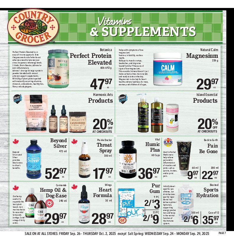Vitamins & Supplements