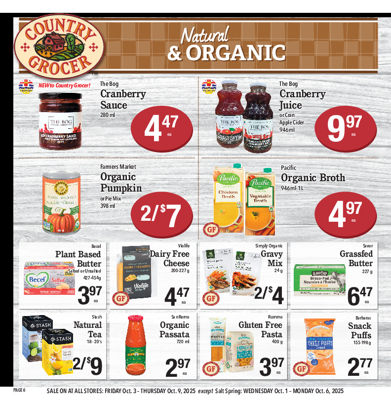 Natural & Organic