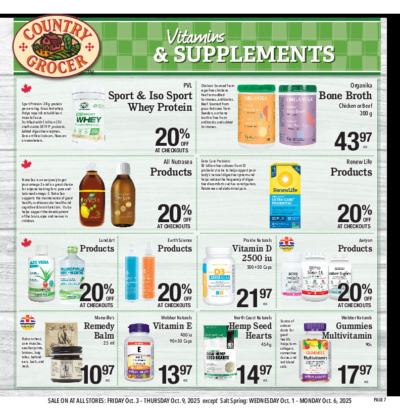 Vitamins & Supplements