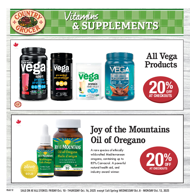 Vitamins & Supplements