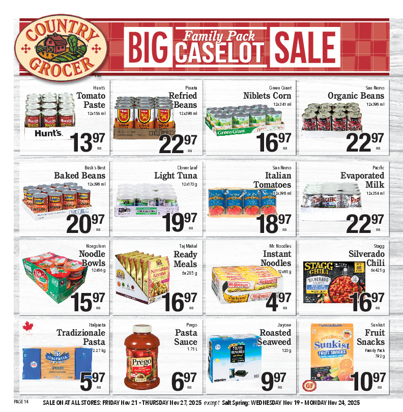 Big Family Pack Caselot Sale