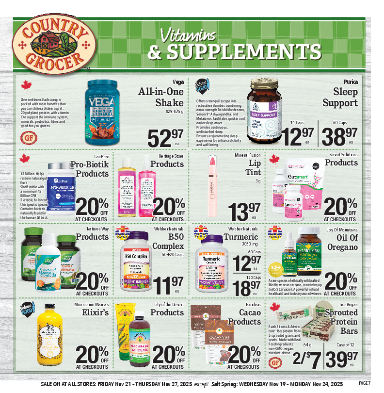 Vitamins & Supplements