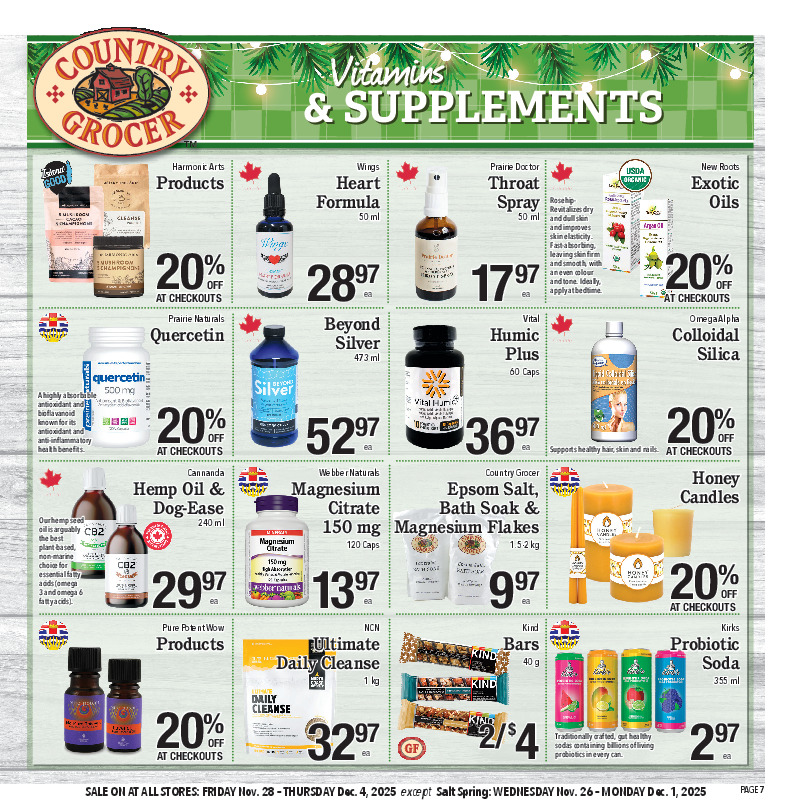 Vitamins & Supplements