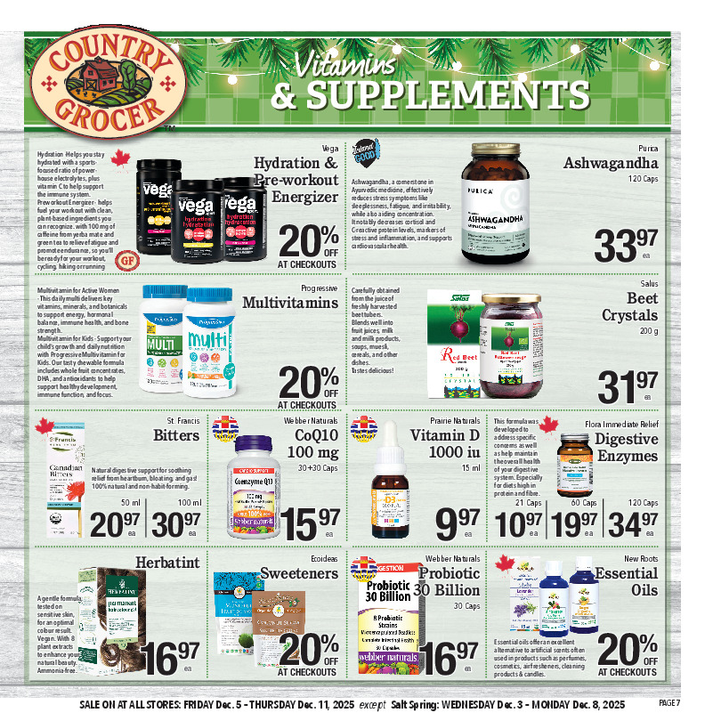 Vitamins & Supplements