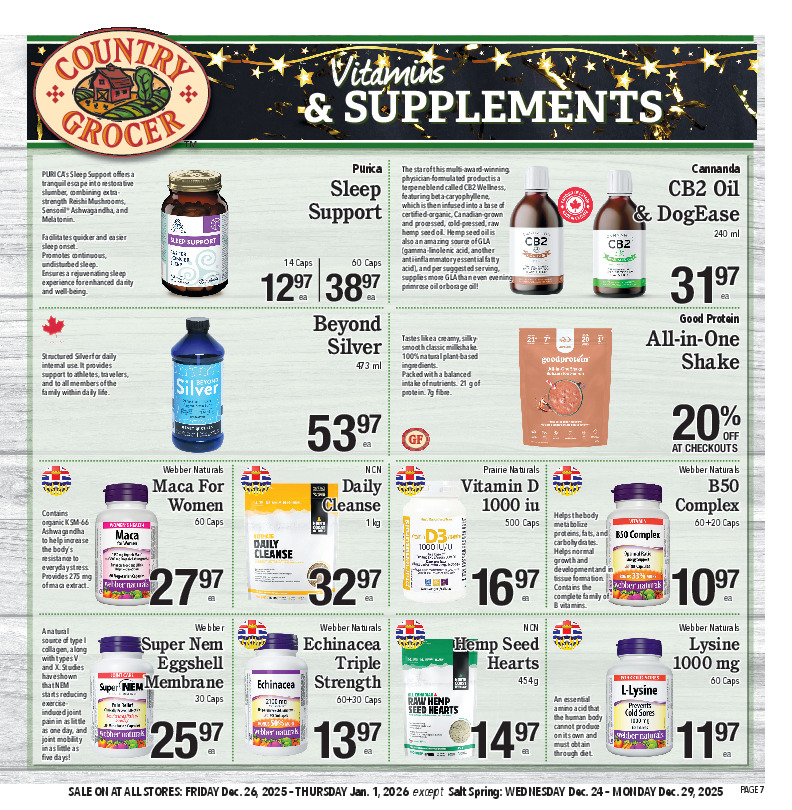 Vitamins & Supplements