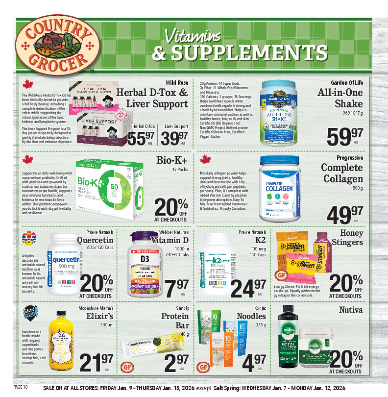 Vitamins & Supplements