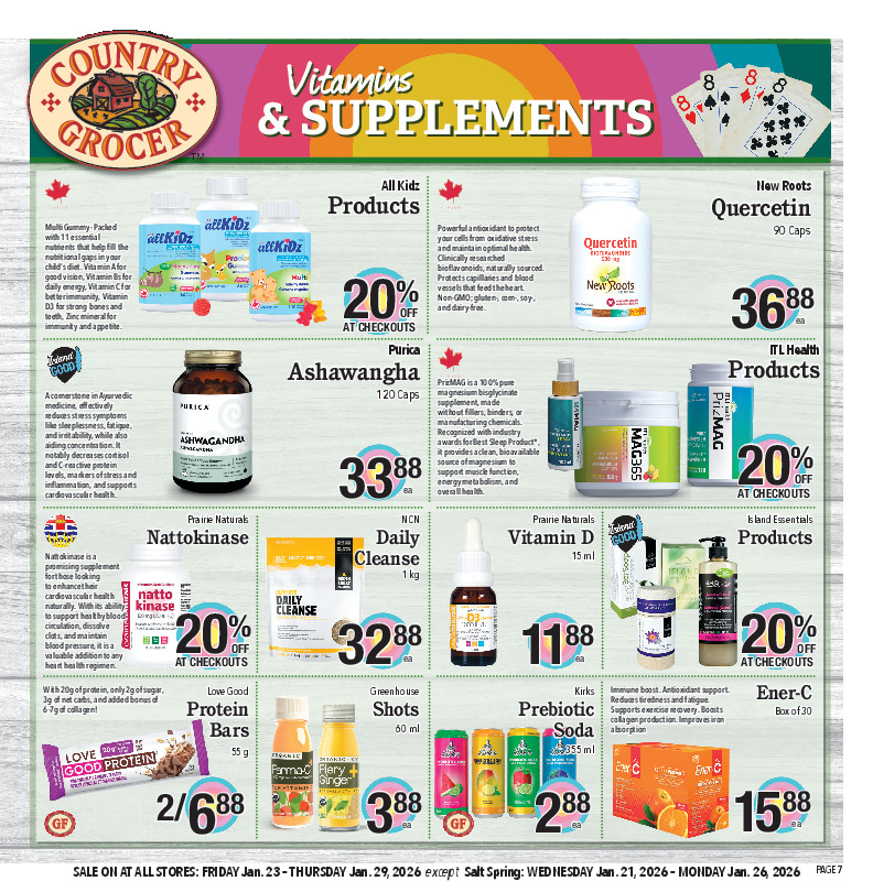 Vitamins & Supplements