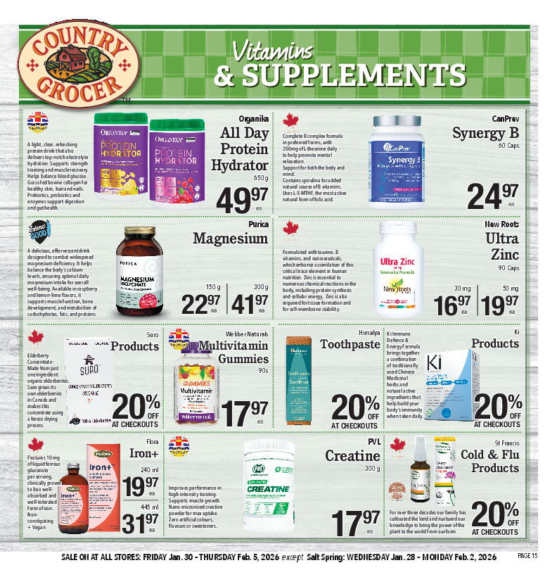 Vitamins & Supplements