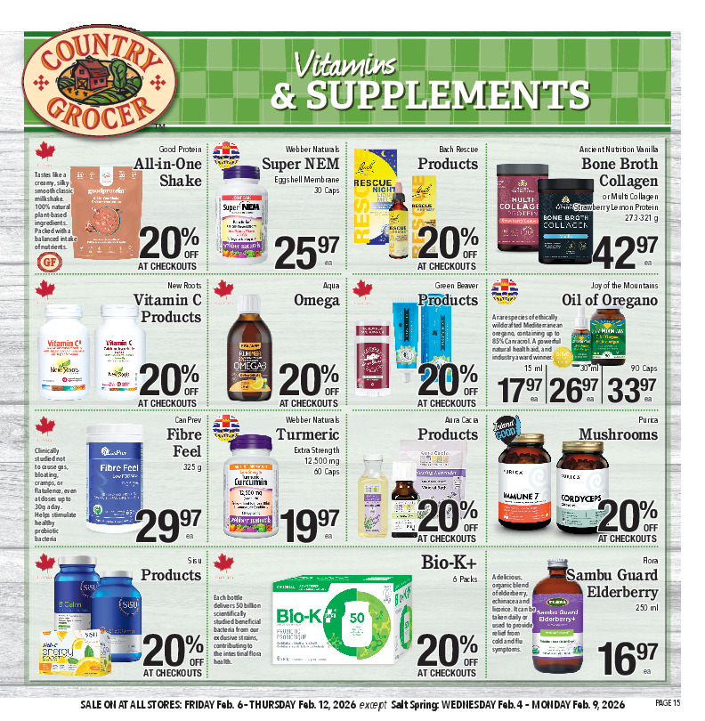 Vitamins & Supplements