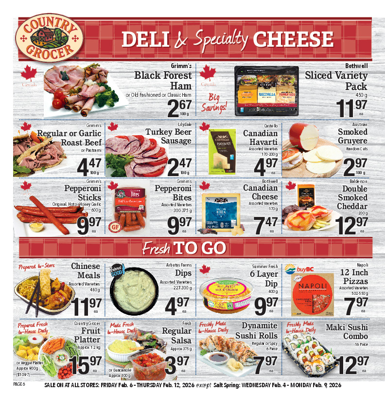 Deli & Specialty Cheese