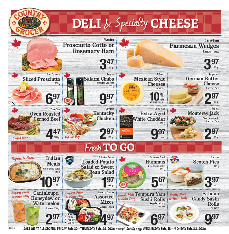 Deli & Specialty Cheese