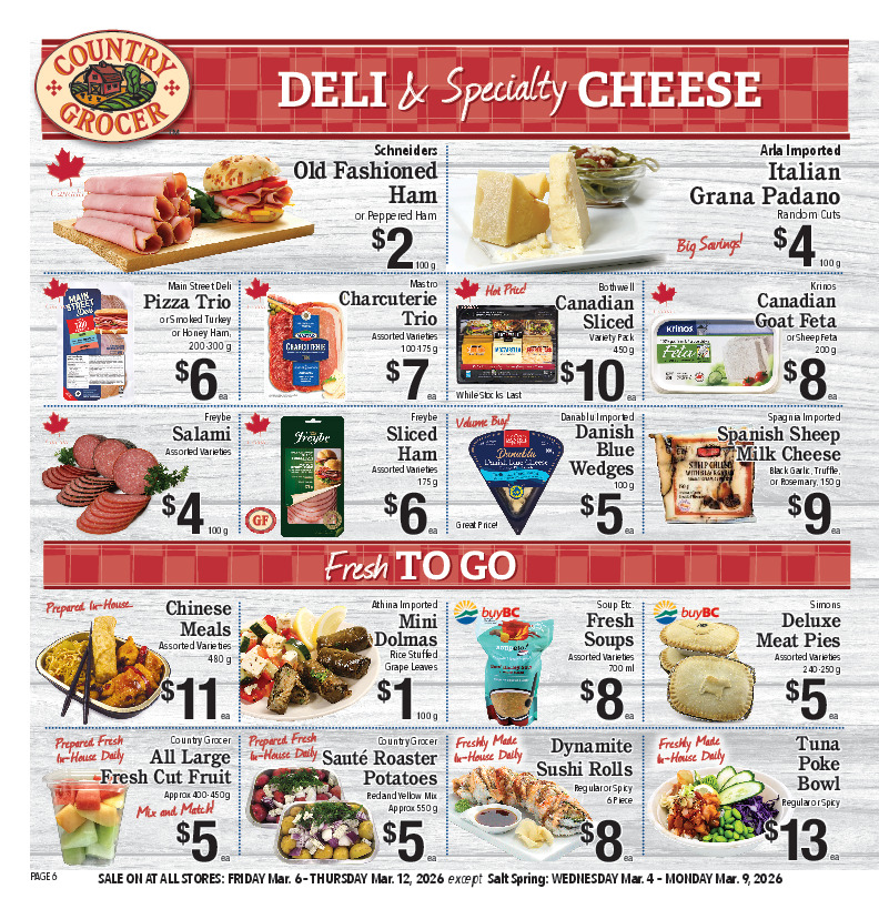 Deli & Specialty Cheese
