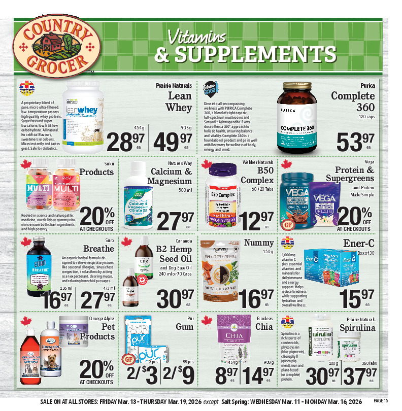 Vitamins & Supplements