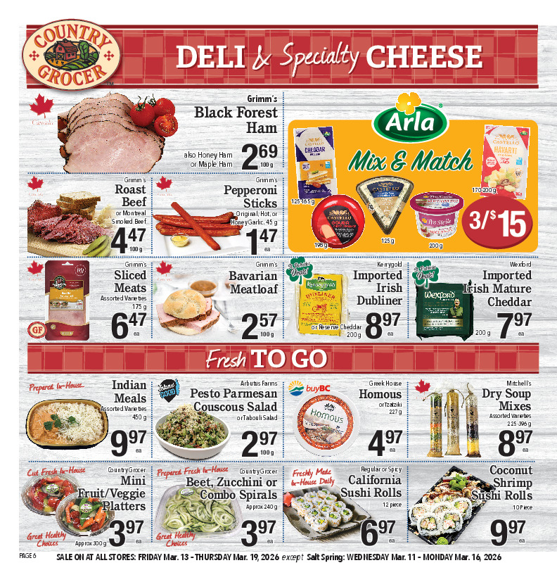 Deli & Specialty Cheese