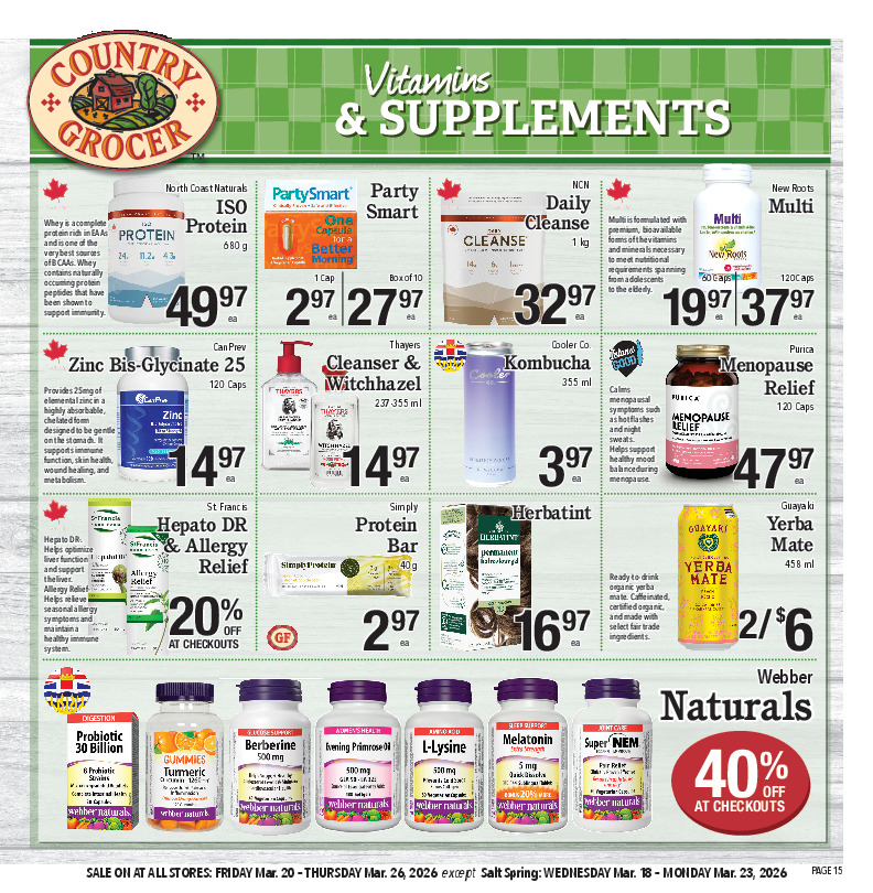 Vitamins & Supplements
