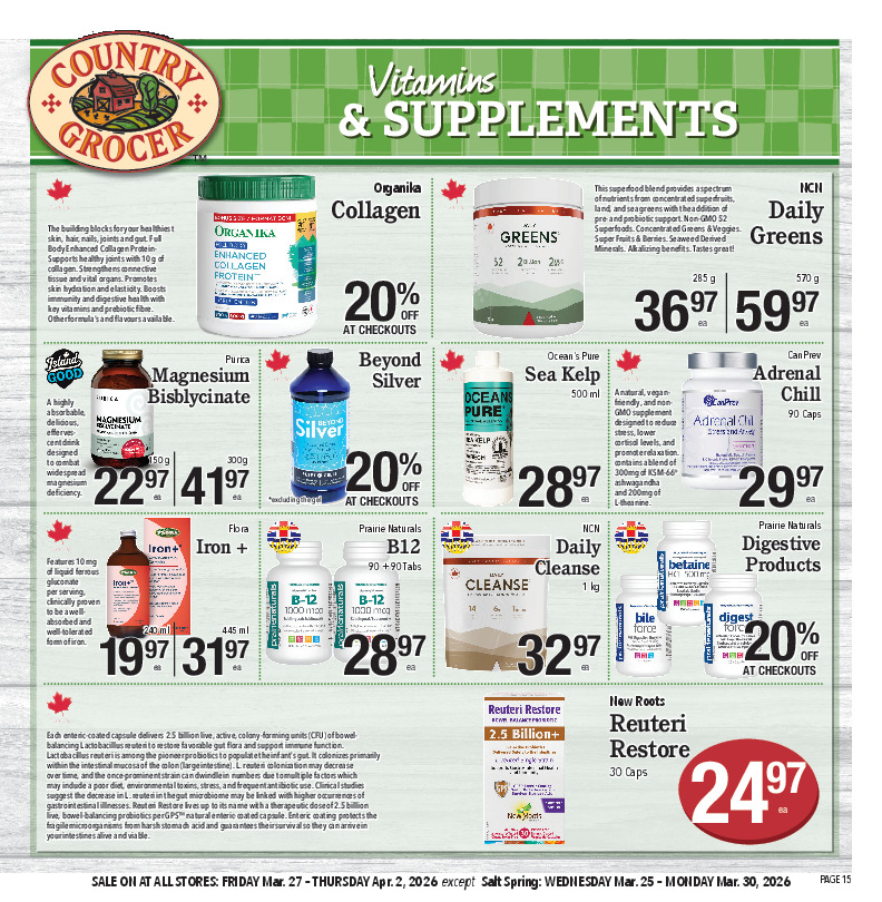 Vitamins & Supplements