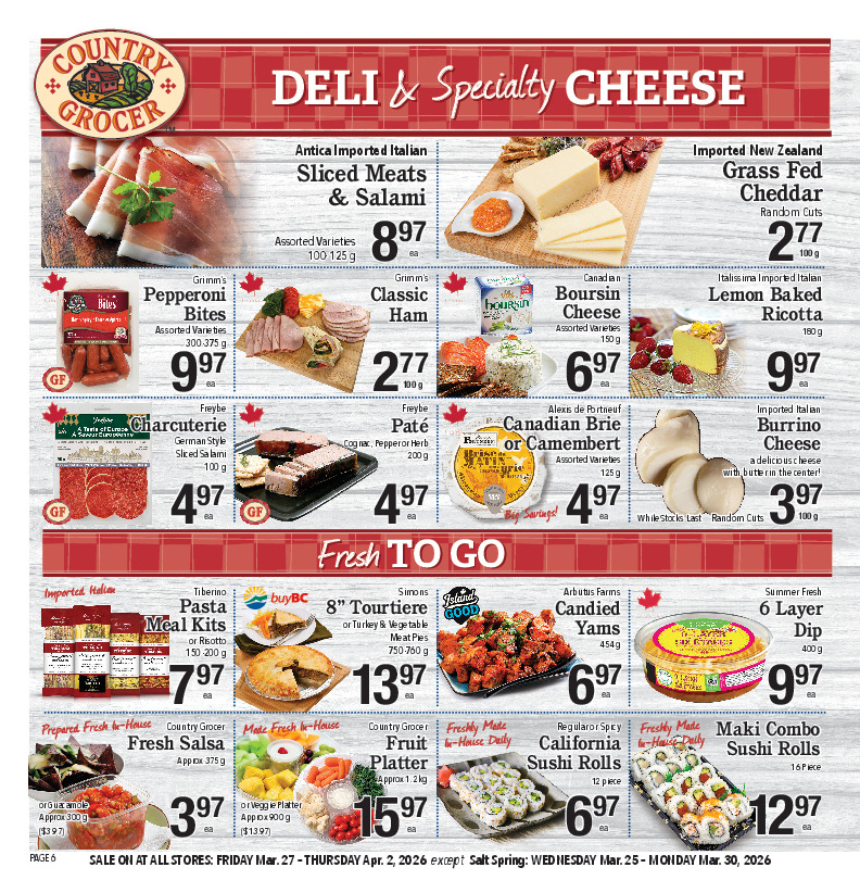 Deli & Specialty Cheese