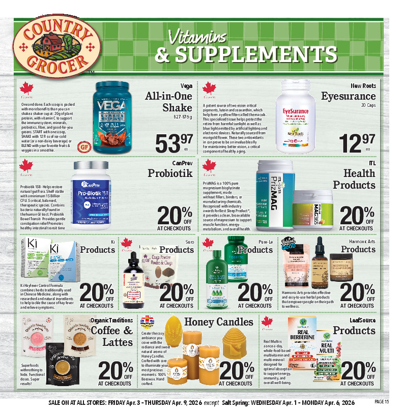 Vitamins & Supplements