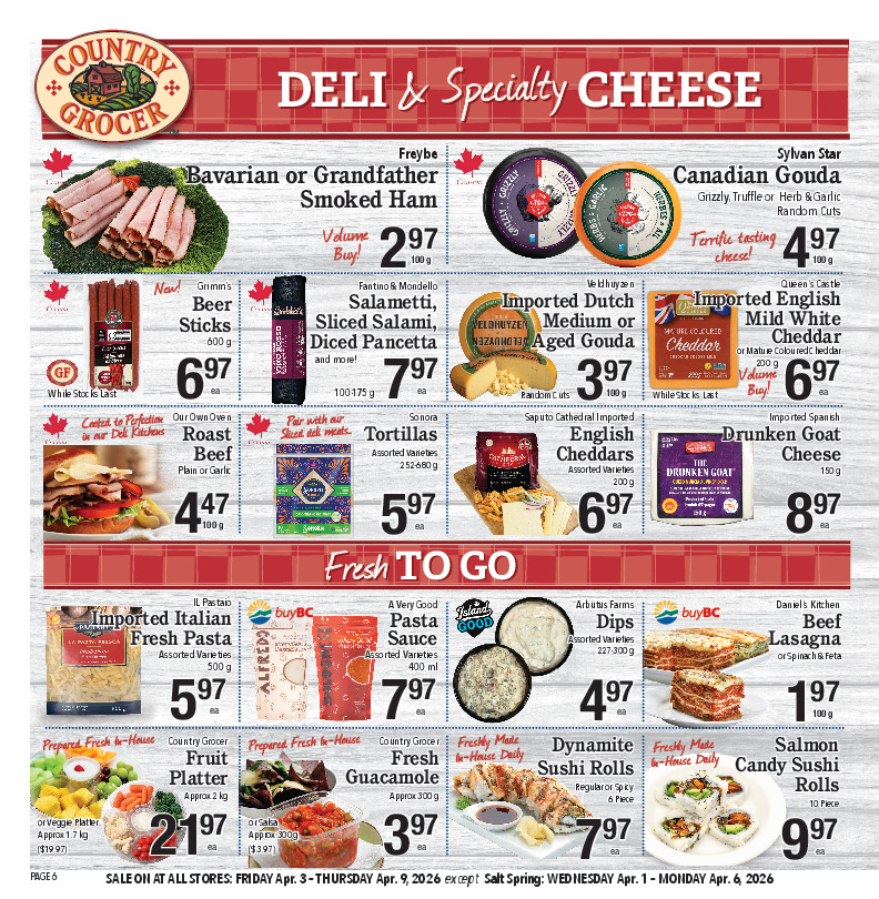 Deli & Specialty Cheese