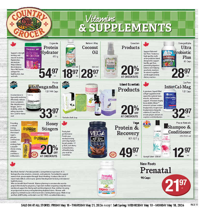 Vitamins & Supplements