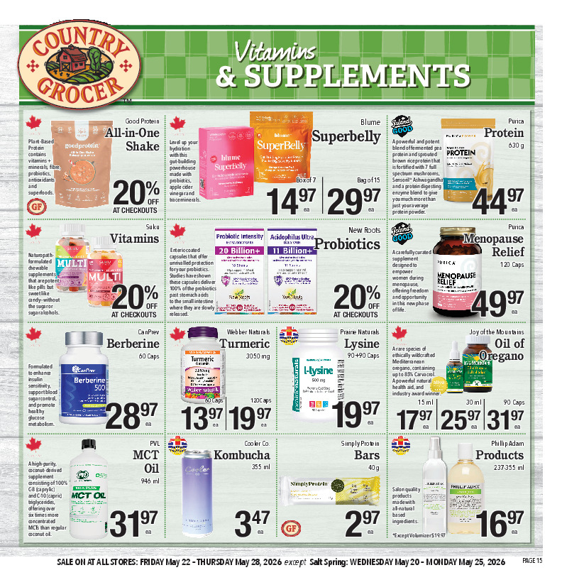 Vitamins & Supplements