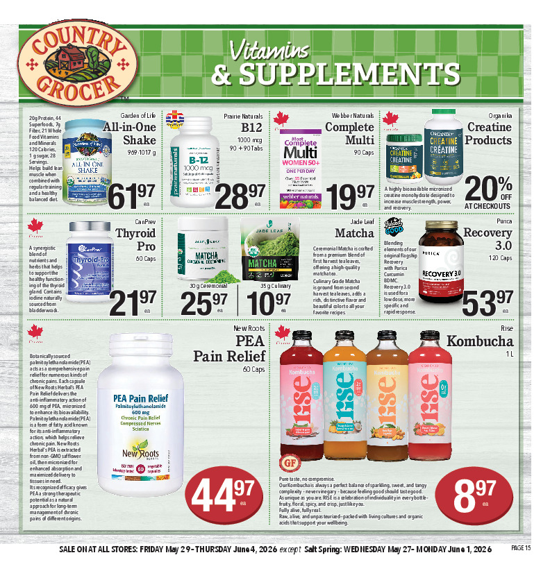 Vitamins & Supplements