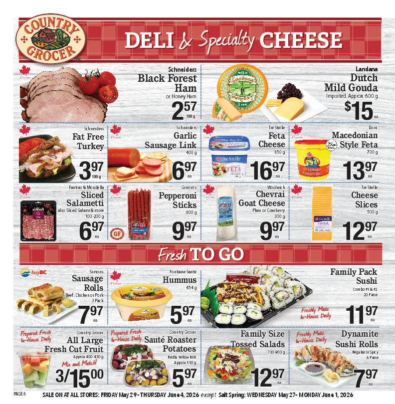 Deli & Specialty Cheese