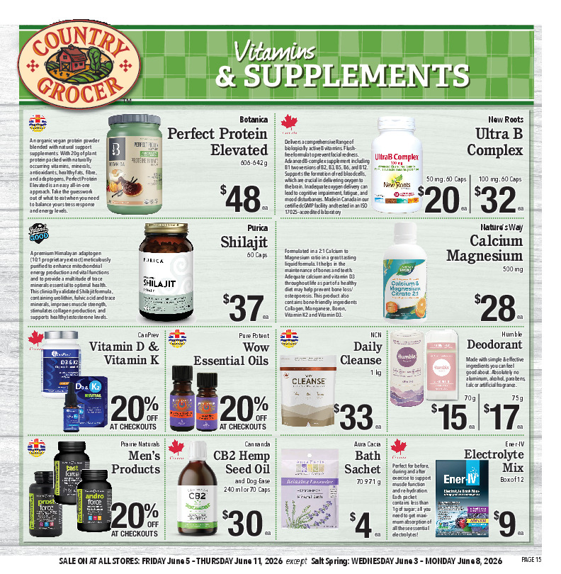Vitamins & Supplements