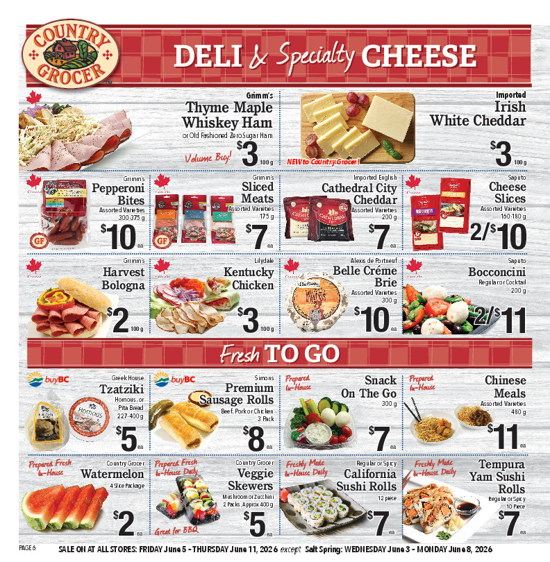 Deli & Specialty Cheese