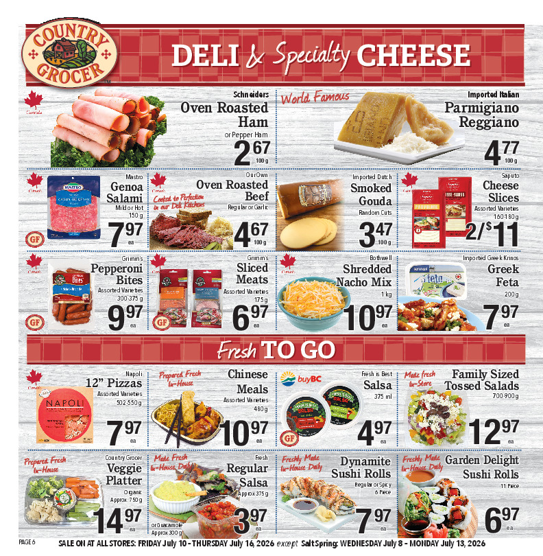 Deli & Specialty Cheese