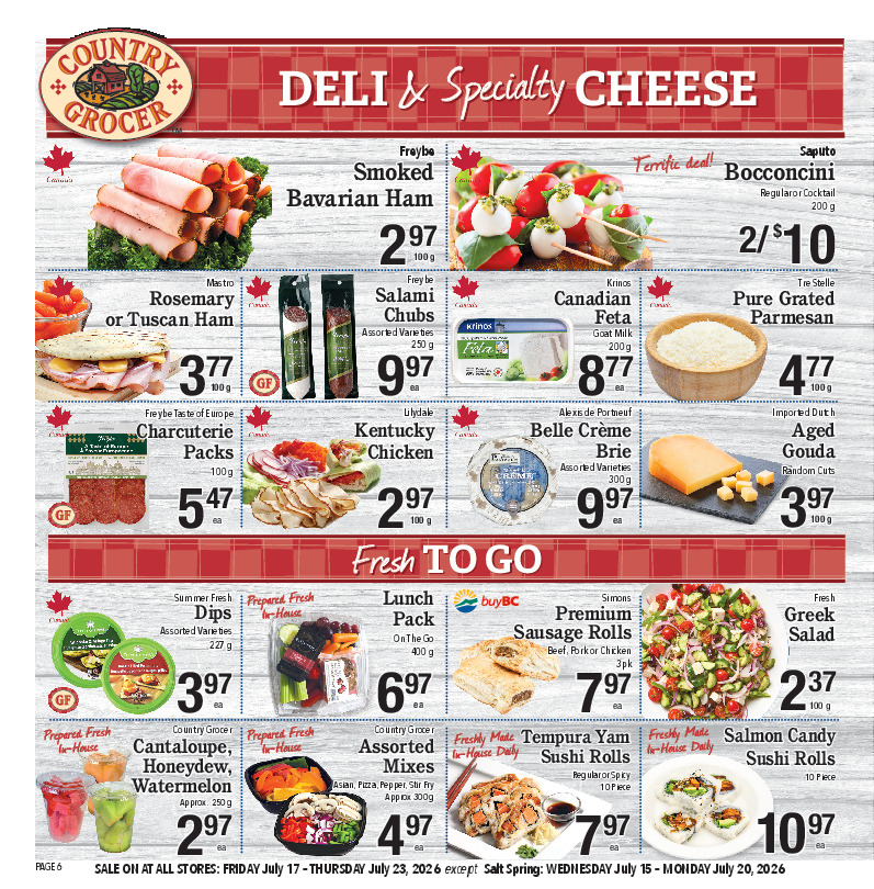 Deli & Specialty Cheese
