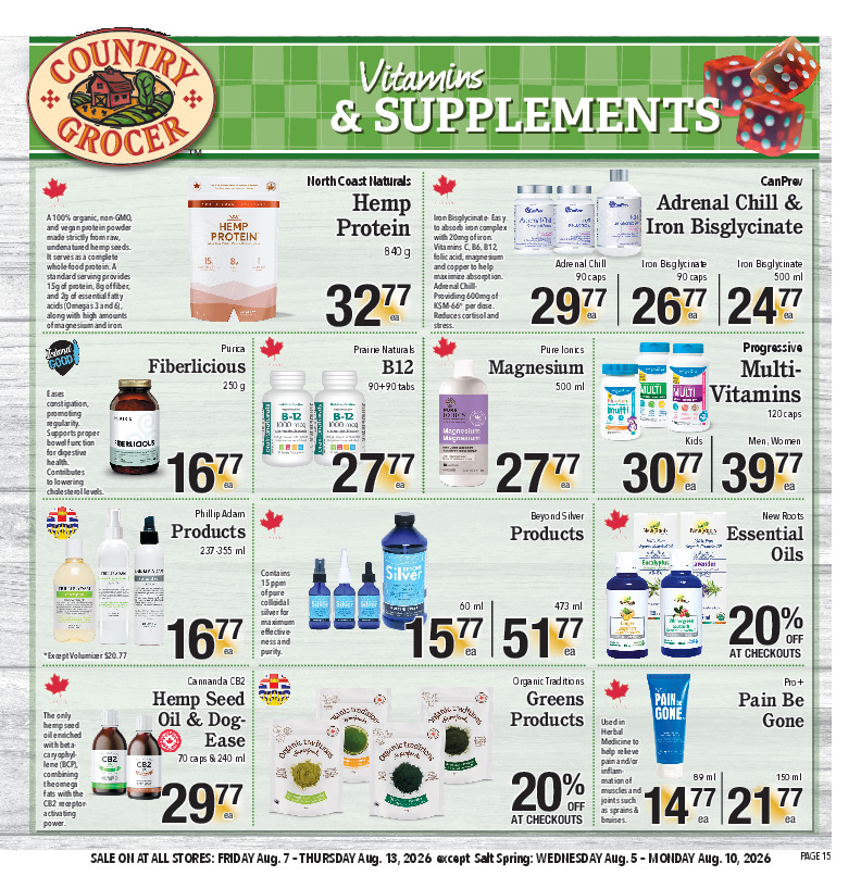 Vitamins & Supplements