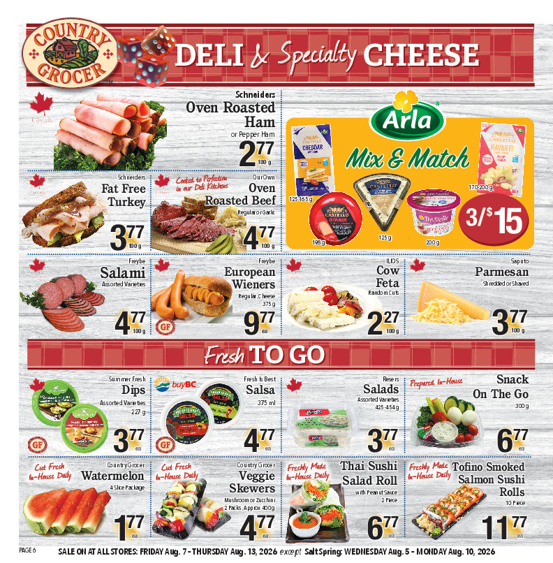 Deli & Specialty Cheese