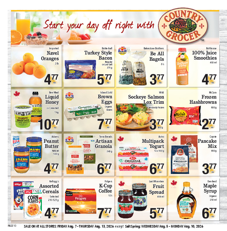 Midweek Specials