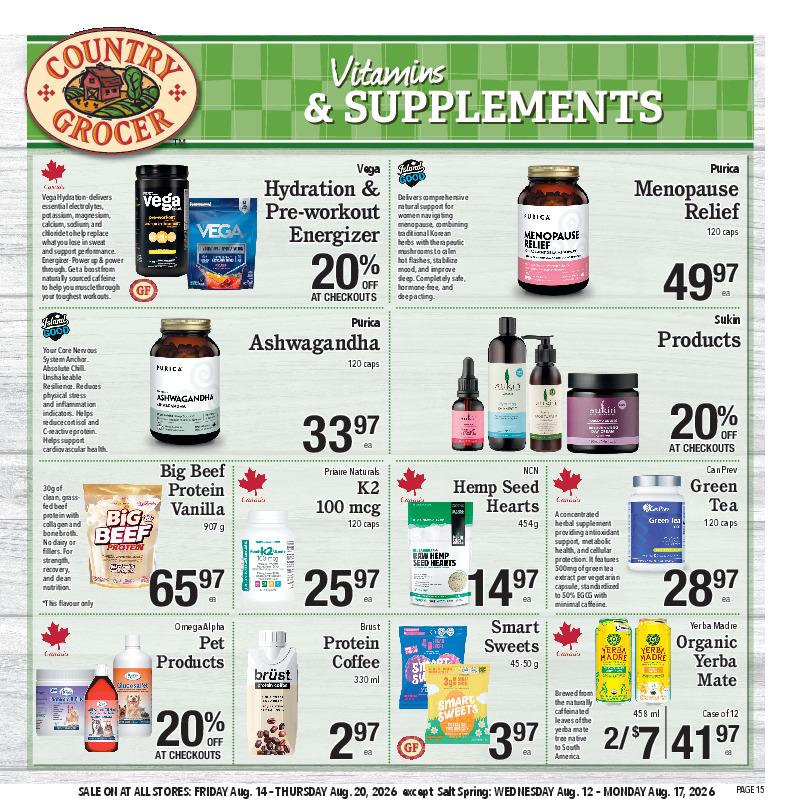Vitamins & Supplements