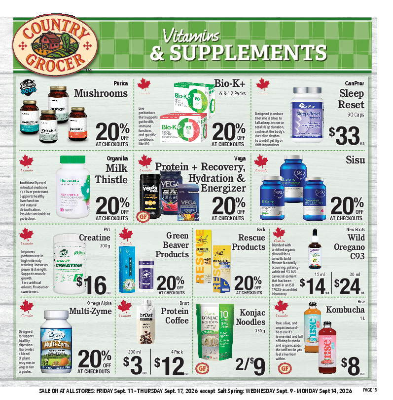 Vitamins & Supplements