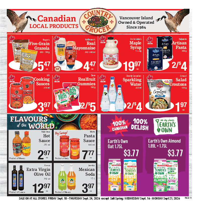 Canadian Local Products