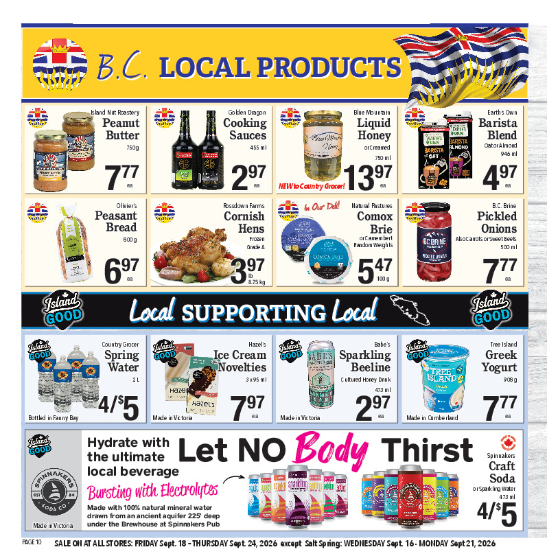 B.C Local Products
