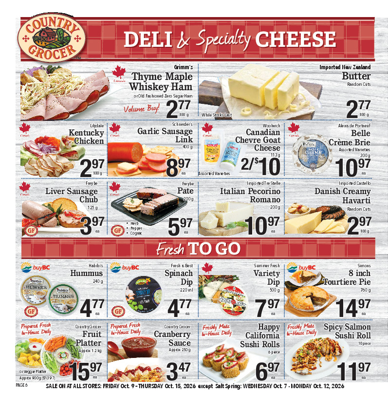 Deli & Specialty Cheese