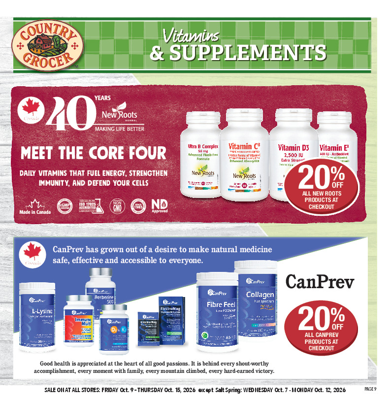 Vitamins & Supplements