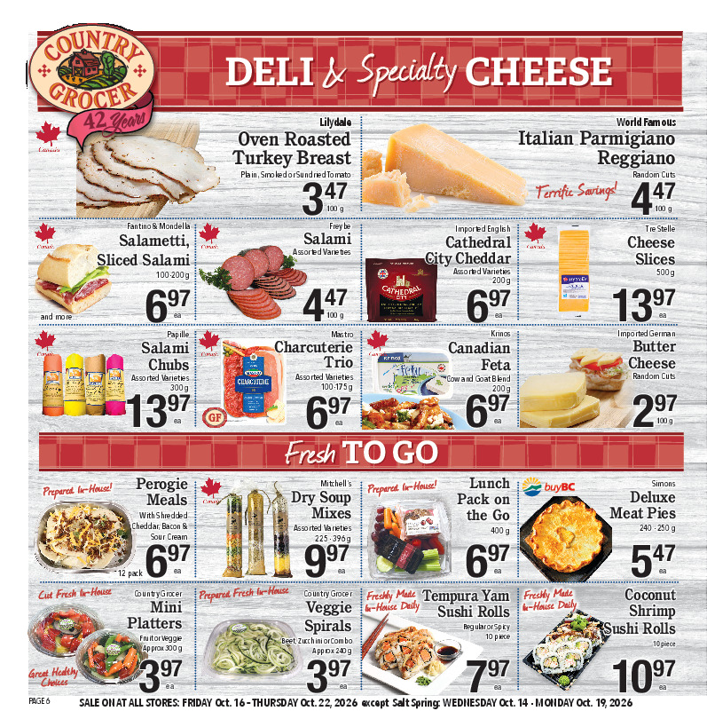 Deli & Specialty Cheese