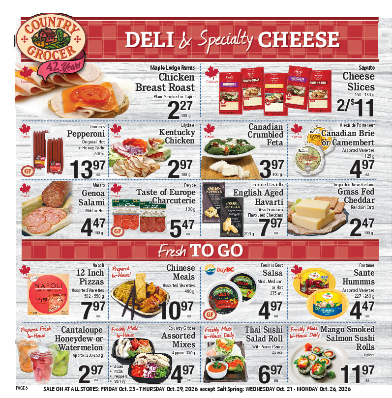 Deli & Specialty Cheese